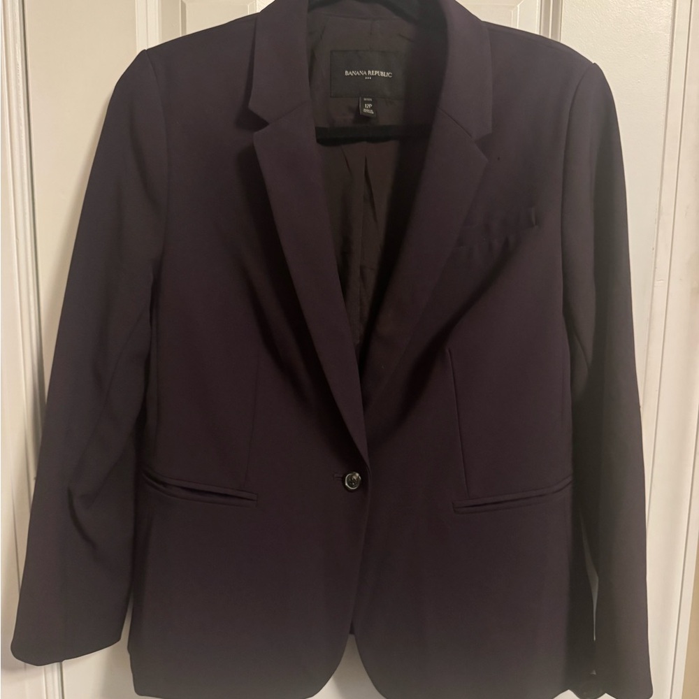 Banana Republic Women's Plum/Burgundy Blazer